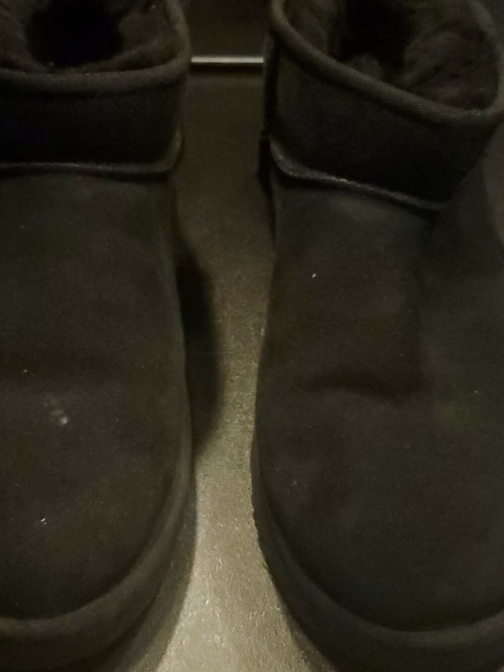 UGG Classic Mini Black Sheepskin Boots Women's Black Size 9